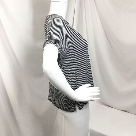 PST by Project Social T Striped V-Neck Pocket (D6) - Picture 6 of 8